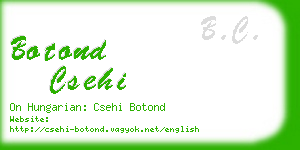 botond csehi business card